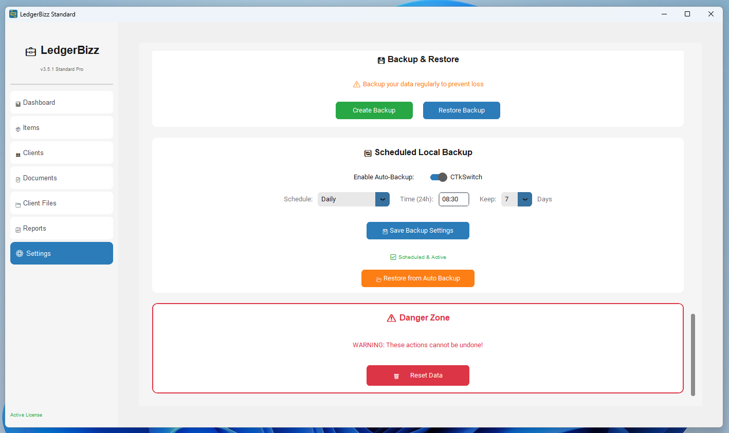 Invoice Editor with itemized table