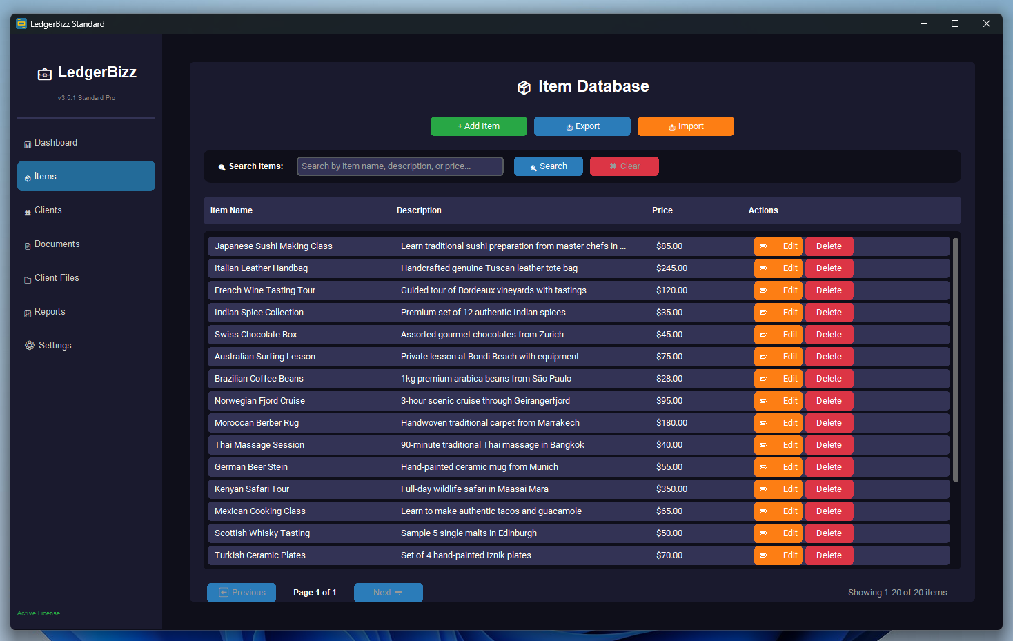 Documents view with smart linking