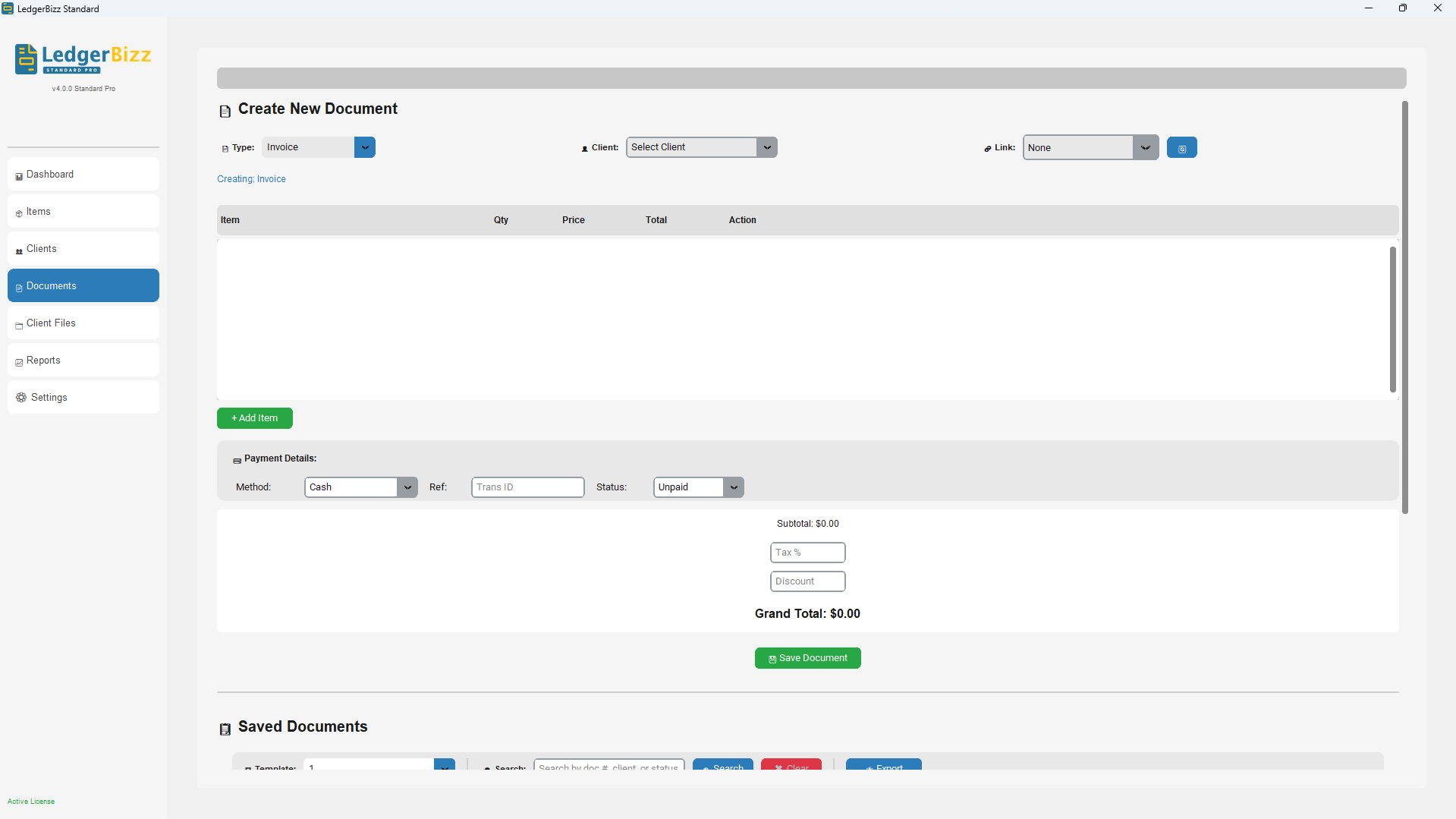 LedgerBizz Document Creation - Invoices, Quotes, LPOs